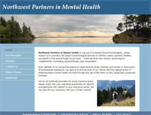 Tablet Screenshot of nwpartnersinmentalhealth.com